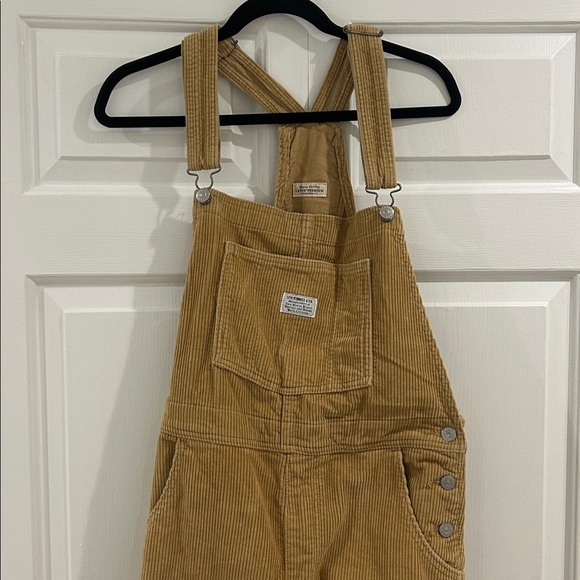 Levi's Brown Corduroy Overalls - Picture 2 of 6